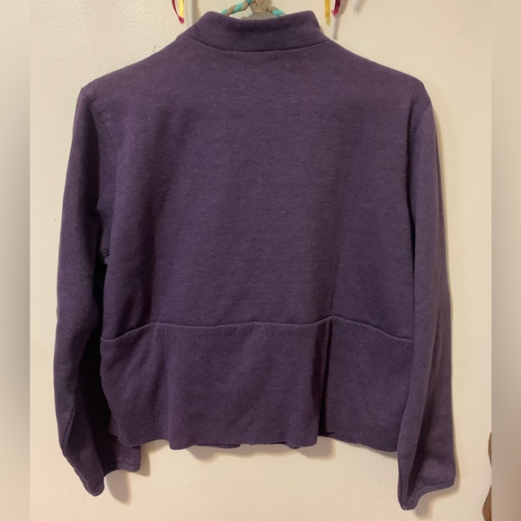 Cute cropped purple zip up sweater - Mossimo - XL - Picture 4 of 8